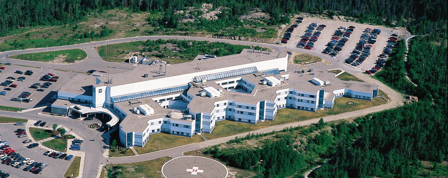 TADH aerial of the hospital